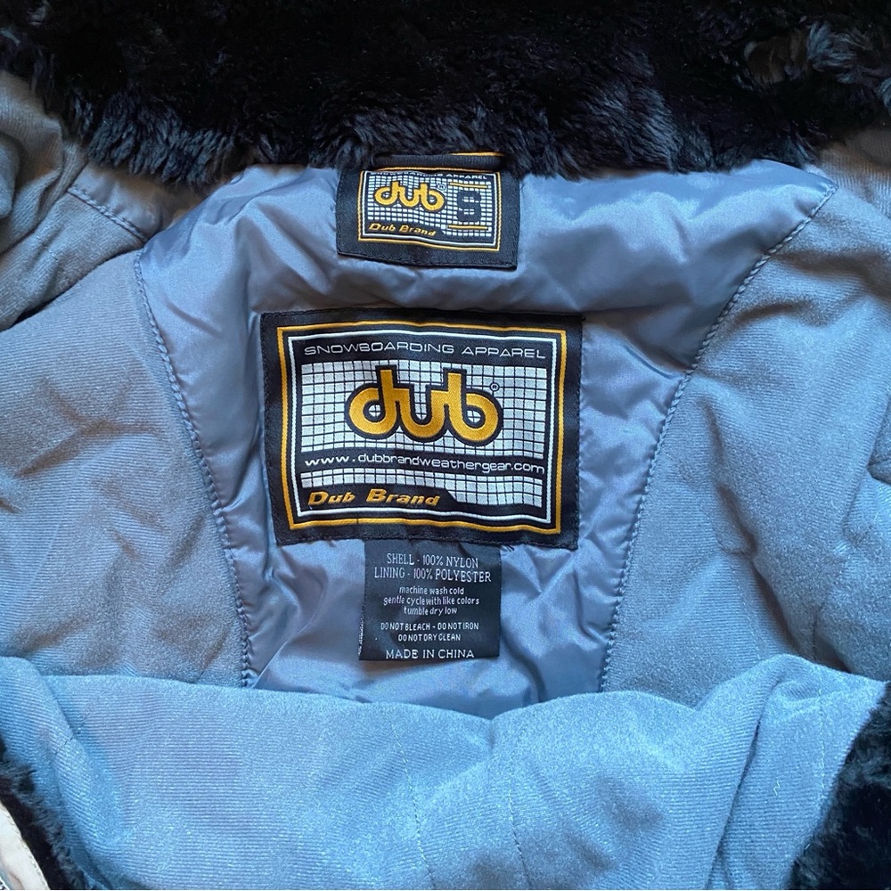 Dub Brand Weathergear Womens Snowboard Pullover Jacket Gray with Pink Accents Sm - Picture 10 of 11